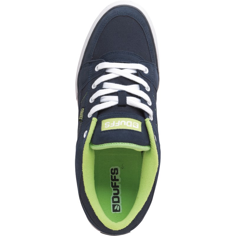 Buy DuFFS Mens Slice Skate Shoes Ink/Lime