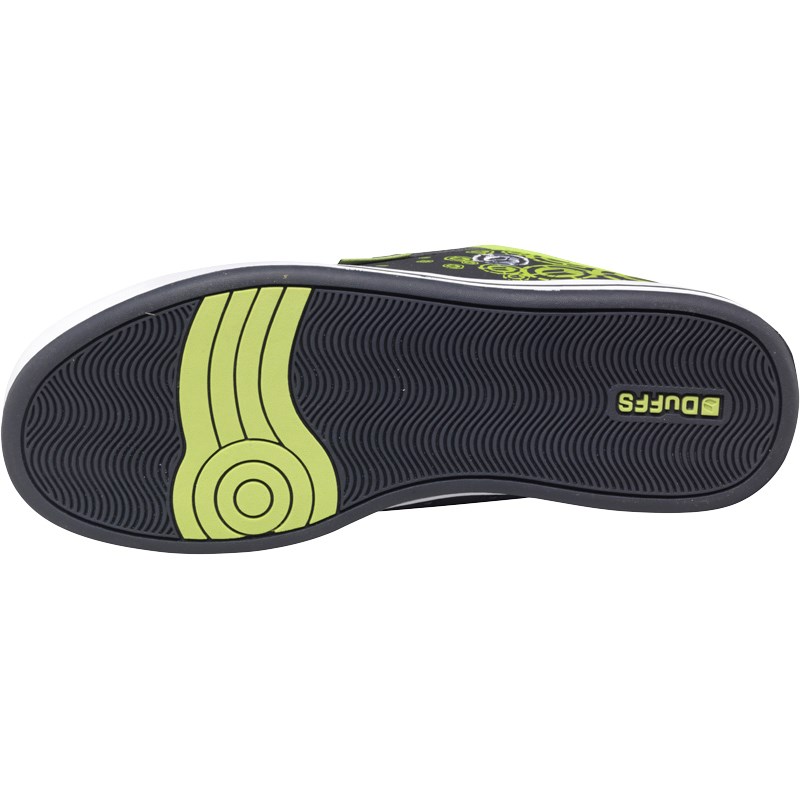 Buy DuFFS Mens Skate Shoes Ink/Lime