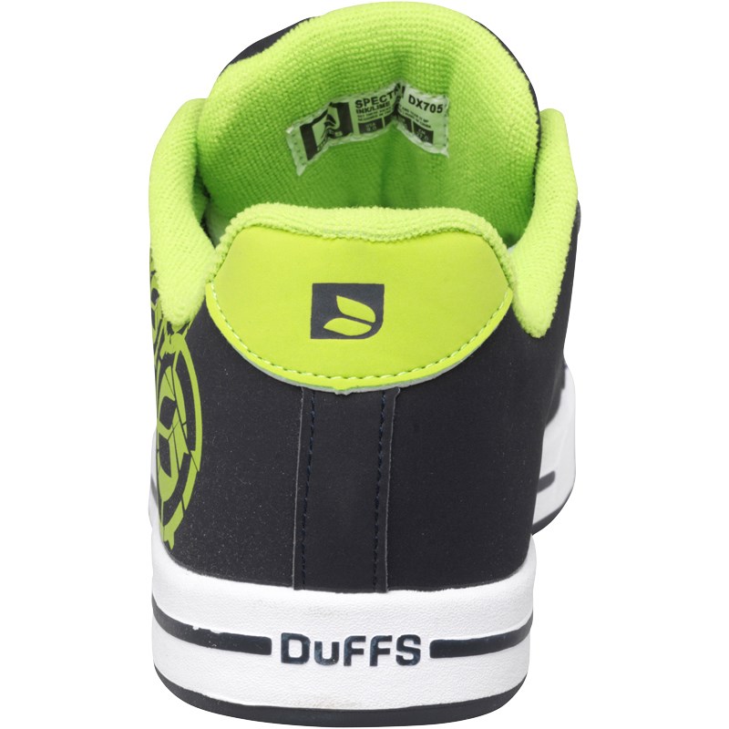 Buy DuFFS Mens Skate Shoes Ink/Lime