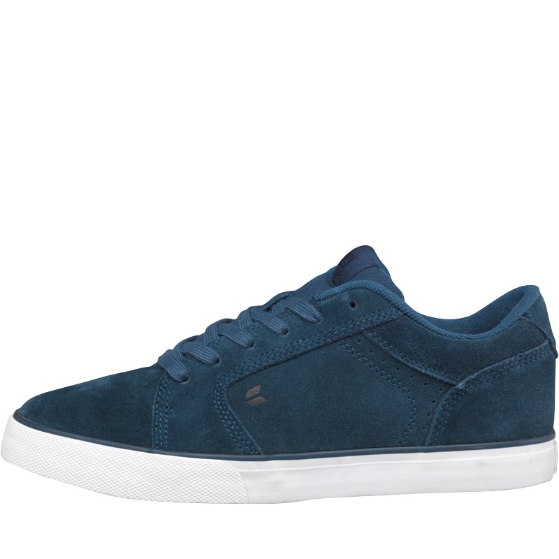 Buy DuFFS Junior Suede Skate Shoes Slate