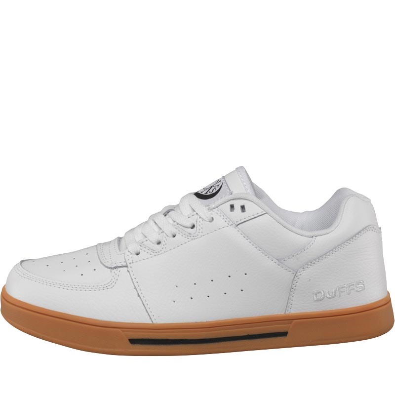 Buy DuFFS Mens KCK Leather Gum Soled Shoes White