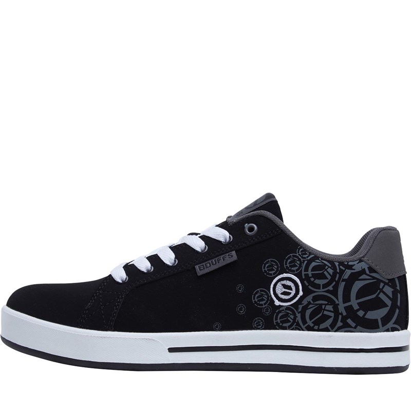 Buy DuFFS Mens Spectrum Print Skate Shoes Black/Charcoal