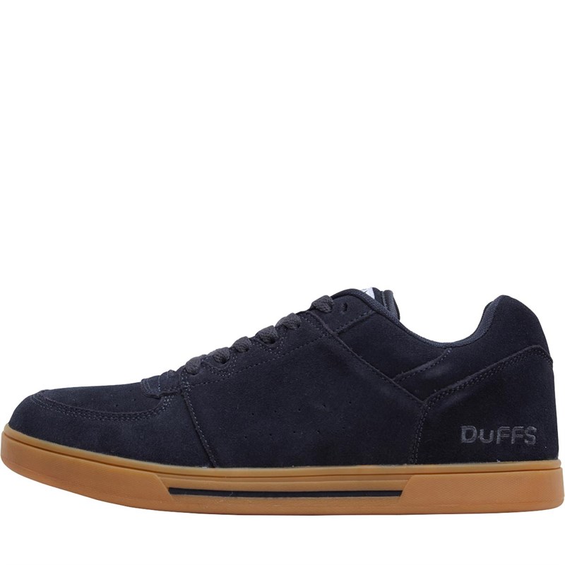 Buy DuFFS Mens KCK Suede Gum Soled Skate Shoes Charcoal