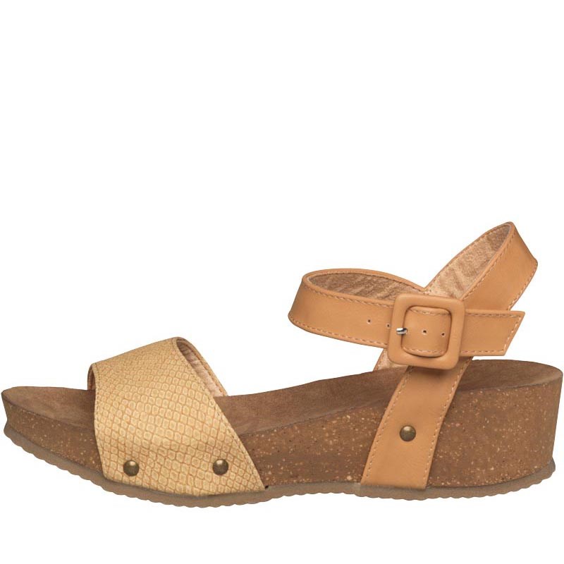 Buy Rocket Dog Womens Gem Snake Wood Sandals Natural