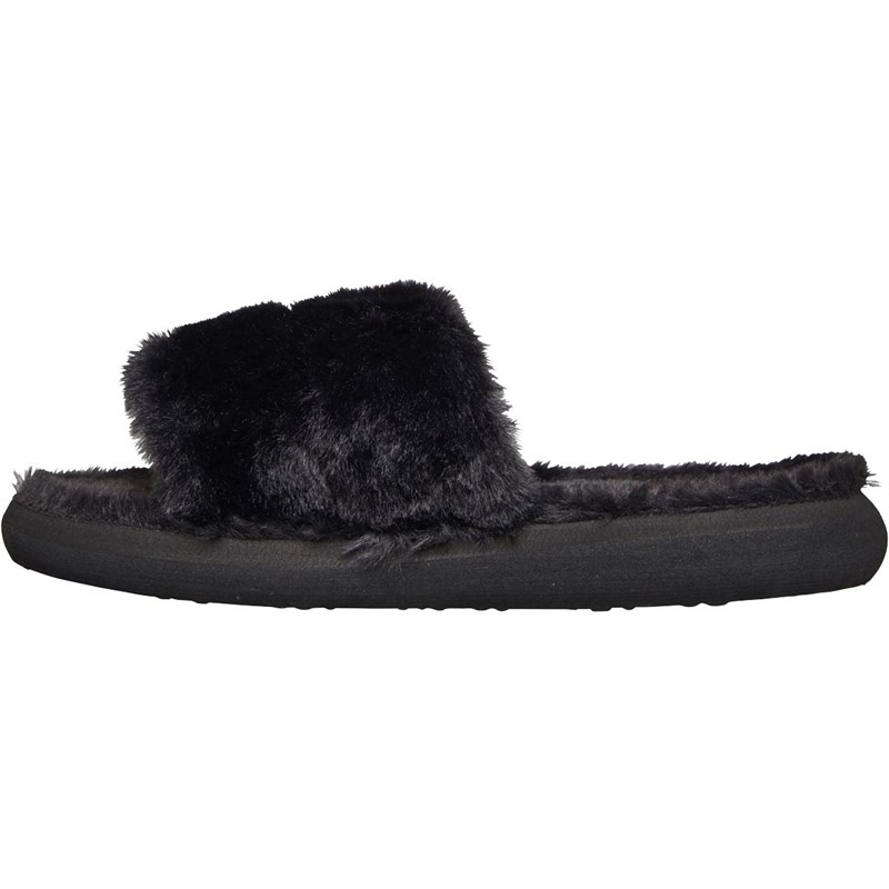 Buy Rocket Dog Womens Stratus Fur Slippers Black