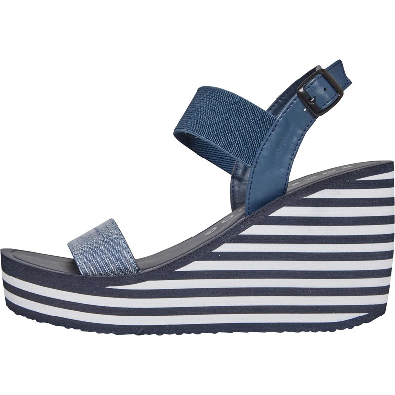 Buy Rocket Dog Womens Tampico Dean Wedge Sandals Navy