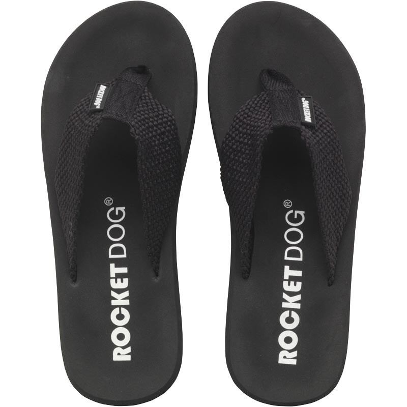 Buy Rocket Dog Womens Adios bing Flip Flops Black