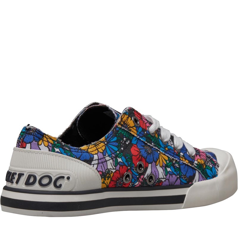 Rocket Dog Damen Jazzin Flower Frenzy Freizeit Schuhe Mehrfarbiger Druck