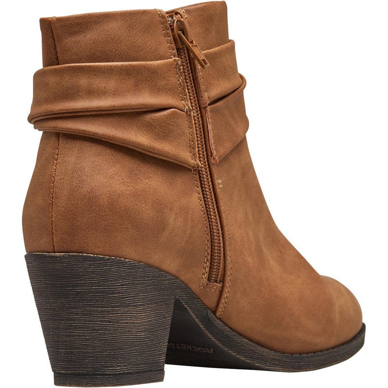 Buy Rocket Dog Womens Silo Lane Ankle Boots Tan