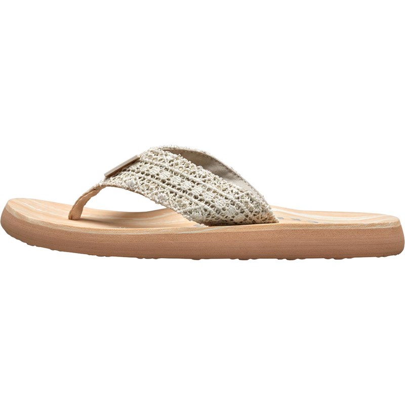 Buy Rocket Dog Womens Adios Crochet Flip Flops Pearl/Double Cream