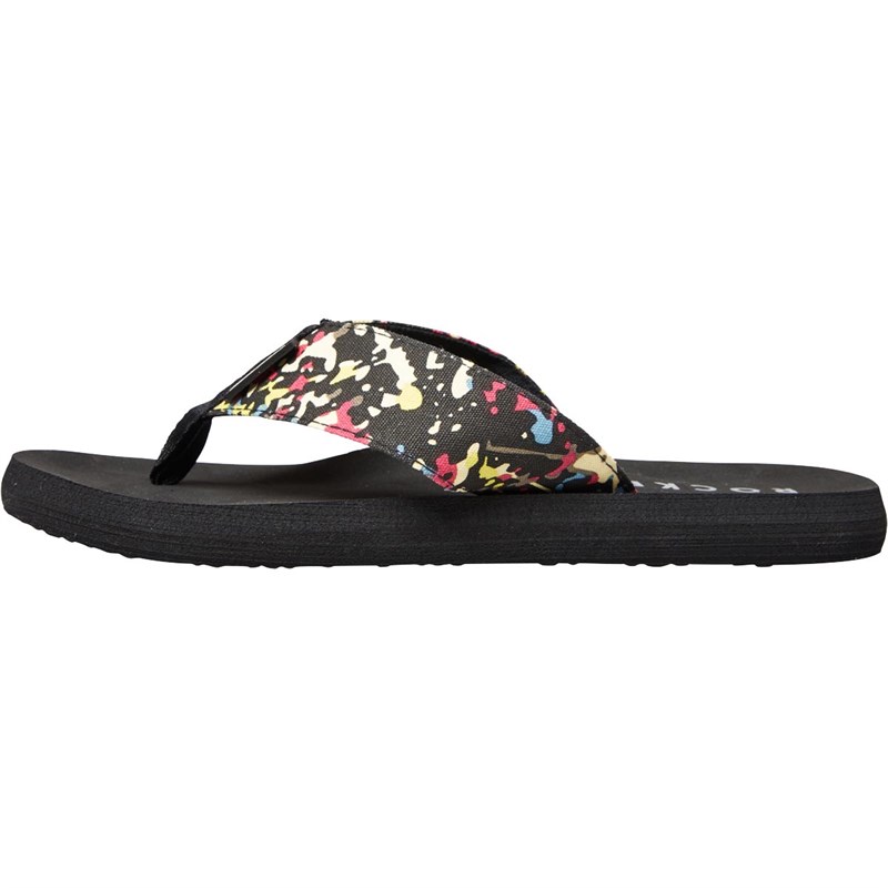 Buy Rocket Dog Womens Sanibel Splatter Flip Flop Black