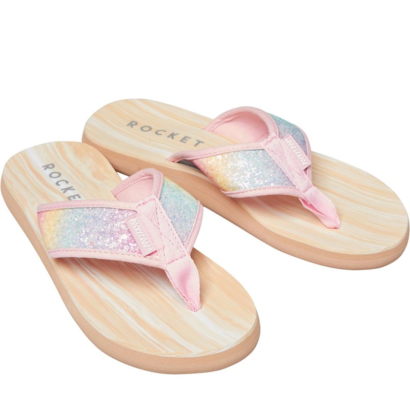 Buy Rocket Dog Womens Unicorn Dust Flip Flops Pastel Multi