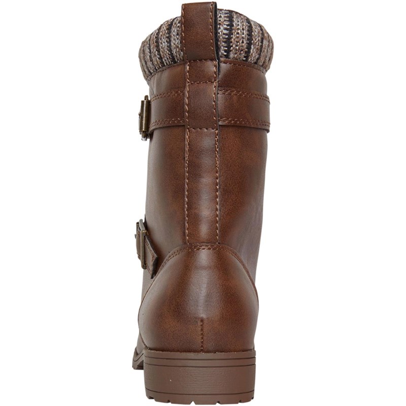 Buy Rocket Dog Womens Billie Boots Brown/Brown Lining