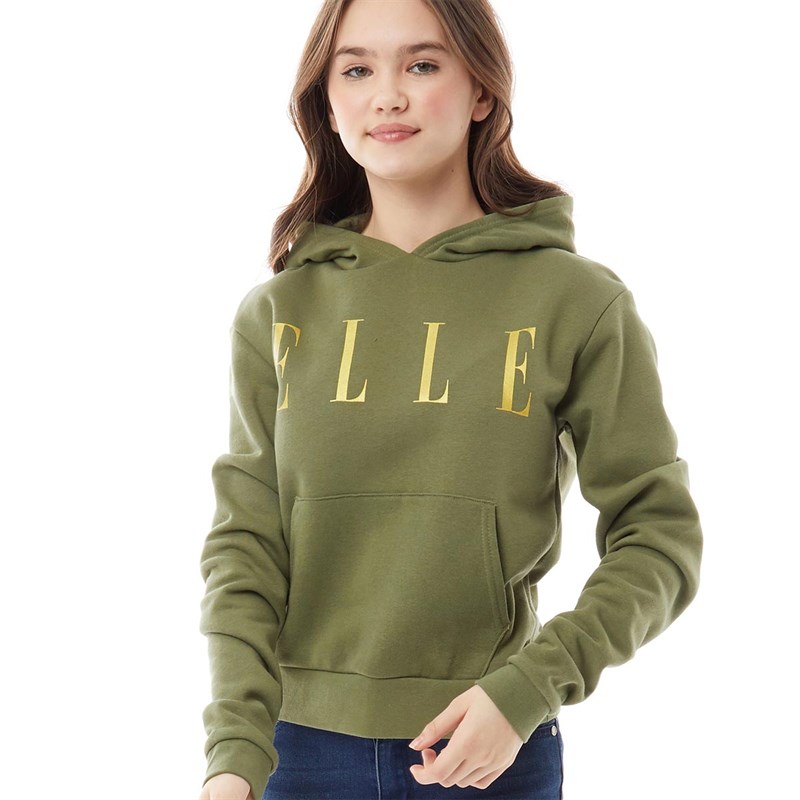 Buy Elle Girls Brand Hoodie Olivine