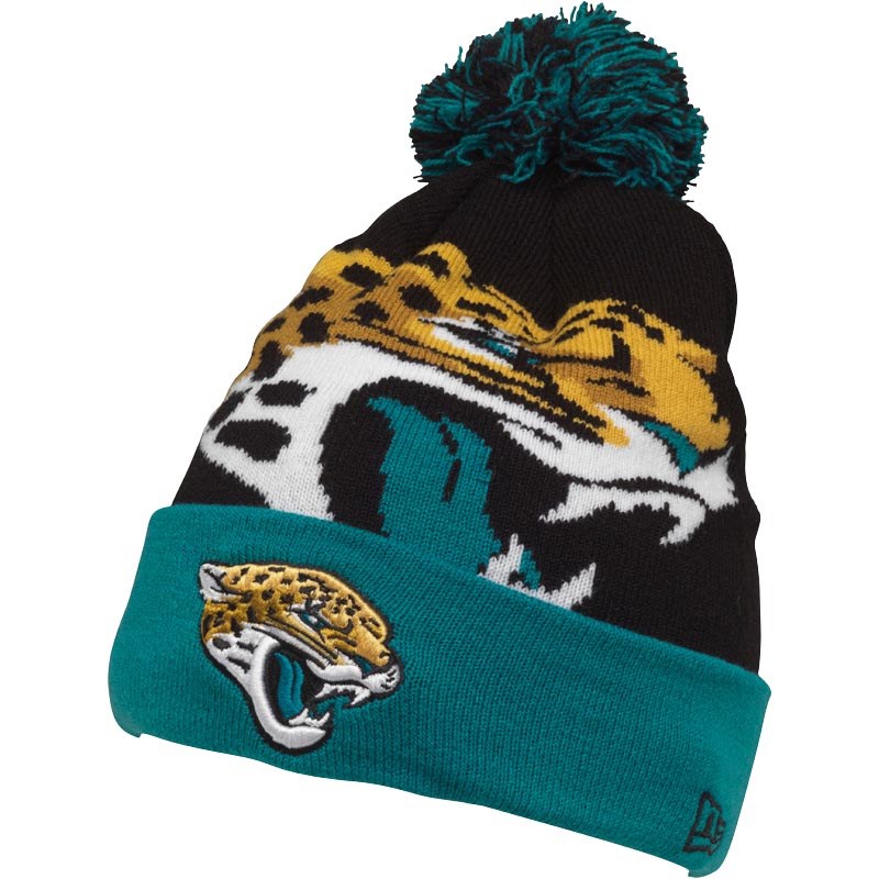 Buy New Era NFL Jacksonville Jaguars Knitted Bobble Hat Black
