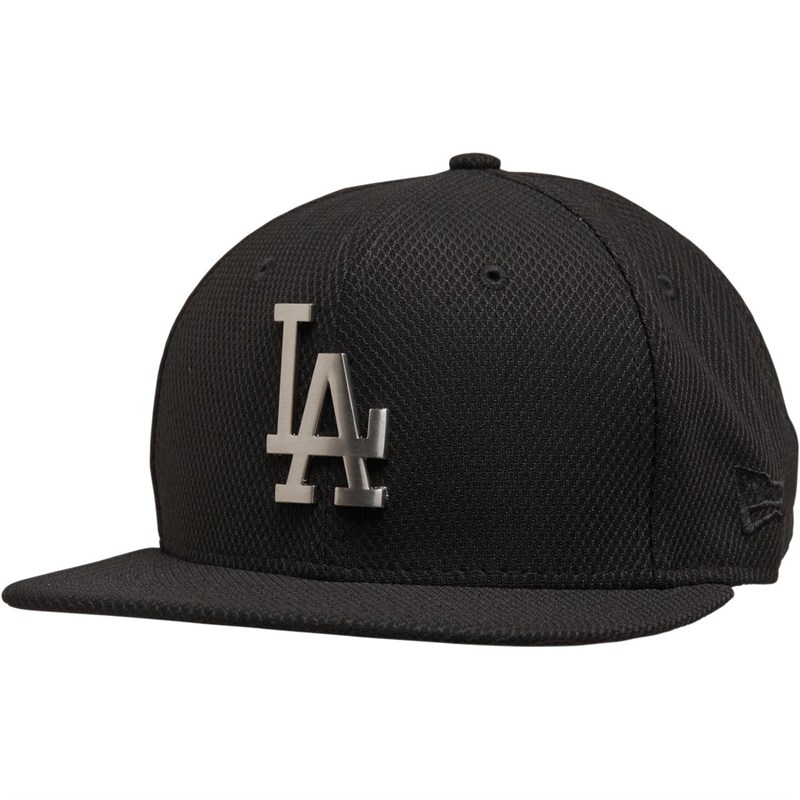 Buy New Era MLB Los Angeles Dodgers Metal Badge 9fifty Cap Black/Silver