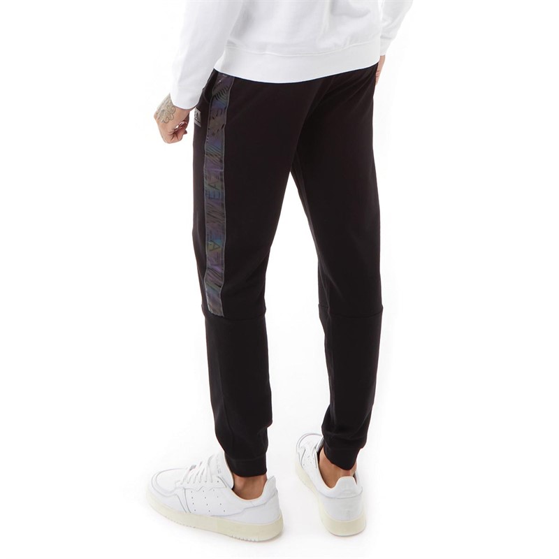 Buy EA7 Mens Taped Joggers Black