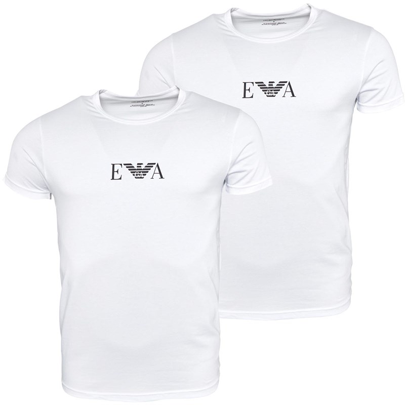 Buy Emporio Armani Mens Two Pack TShirt White