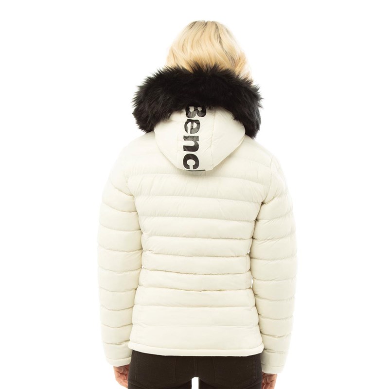 Buy Bench Womens Ludlow Puffer Jacket Off White