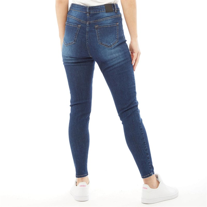 Bench Damen Luisa Skinny Jeans Dunkelblau