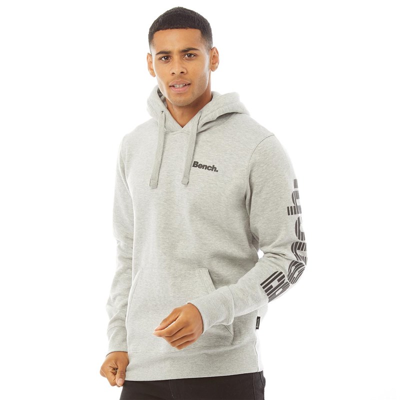 Buy Bench Mens Sittler Hoodie Grey Marl