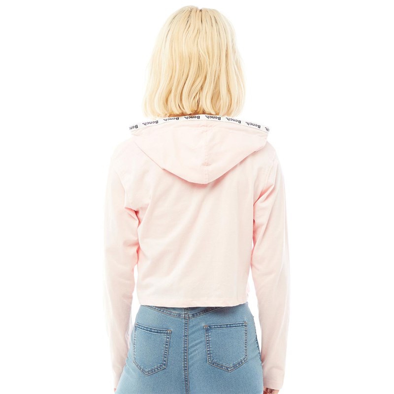 Buy Bench Womens Ella Cropped Hoodie Pink