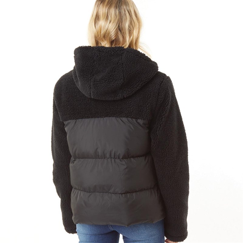 Buy Bench Womens Amberley Sherpa Hooded Jacket Black