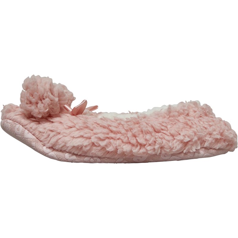Buy Bench Womens Maizie Teddy Fleece Slipper Socks Pink