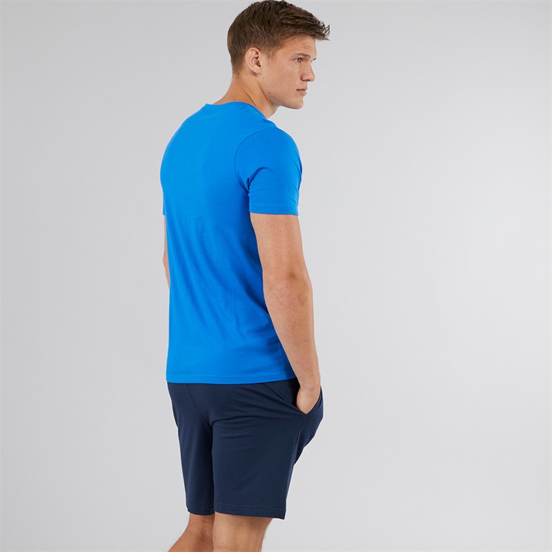 Buy Bench Mens United Tshirt And Shorts Loungewear Set Royal/Navy