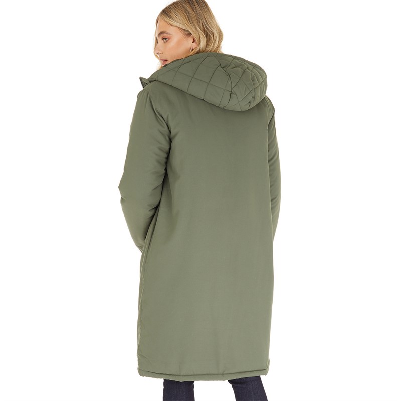 Buy Bench Womens Peppi Quilted Parka Khaki