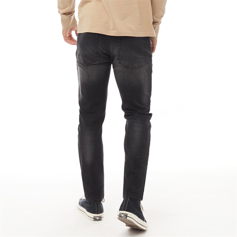 Buy Bench Mens Davies Skinny Fit Jeans Washed Black