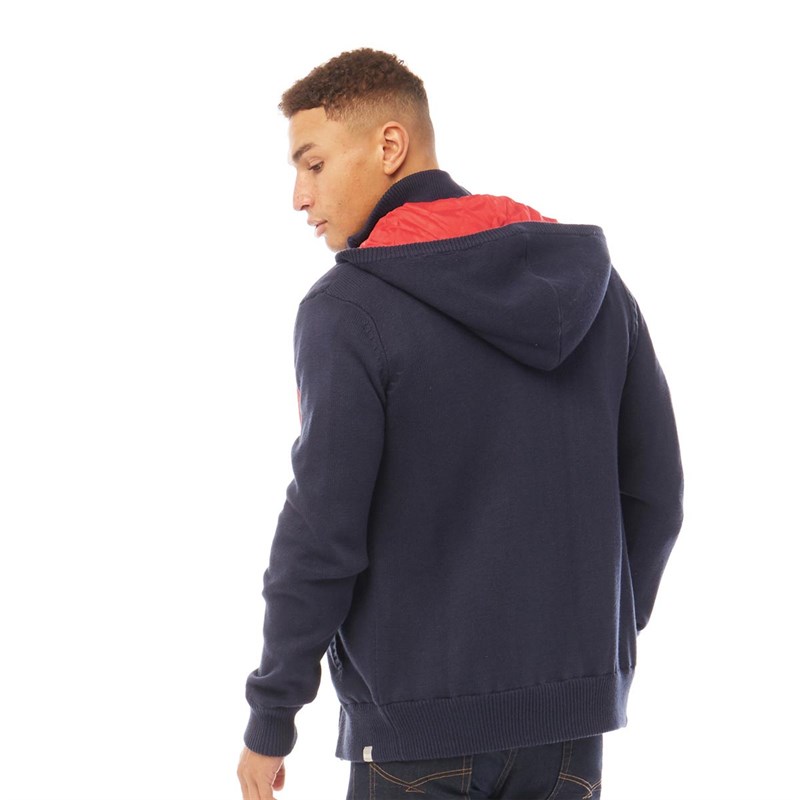 Buy Bench Mens Simmer Lined Knitted Jumper Navy