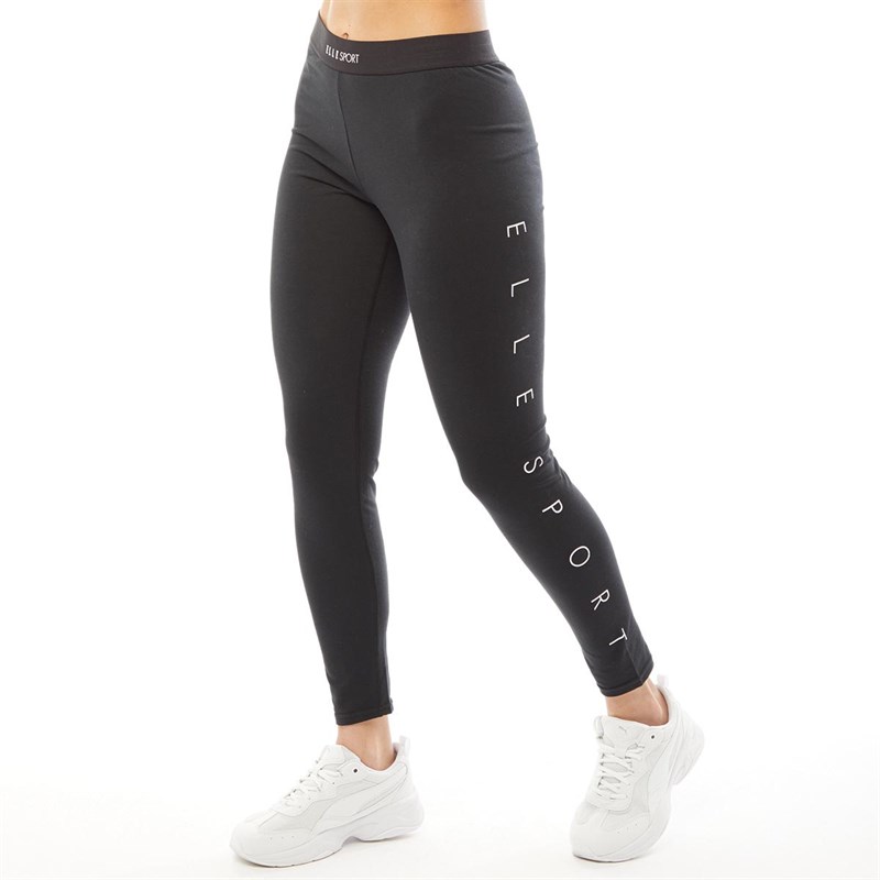 Buy ELLE SPORT Womens Cotton Leggings Black