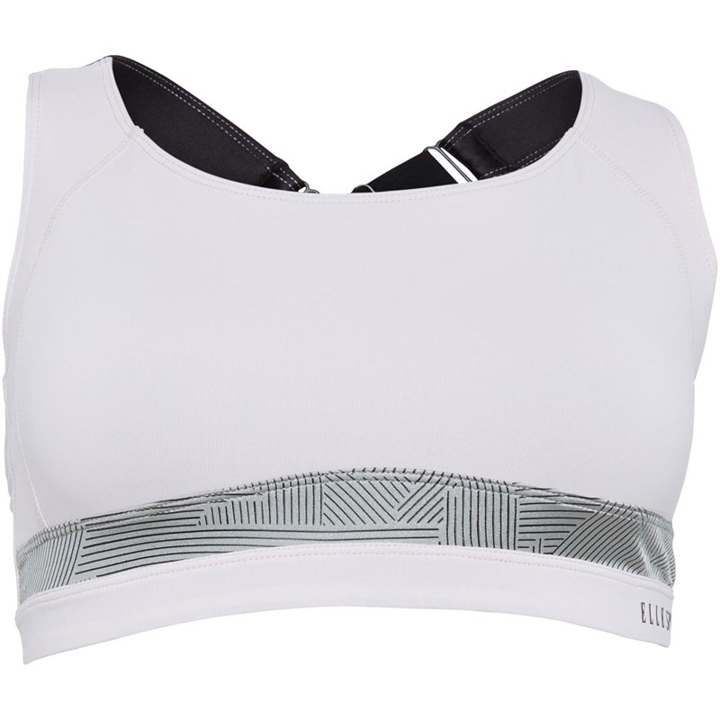 Buy ELLE SPORT Womens Cross Back Support Sports Bra Top Lilac