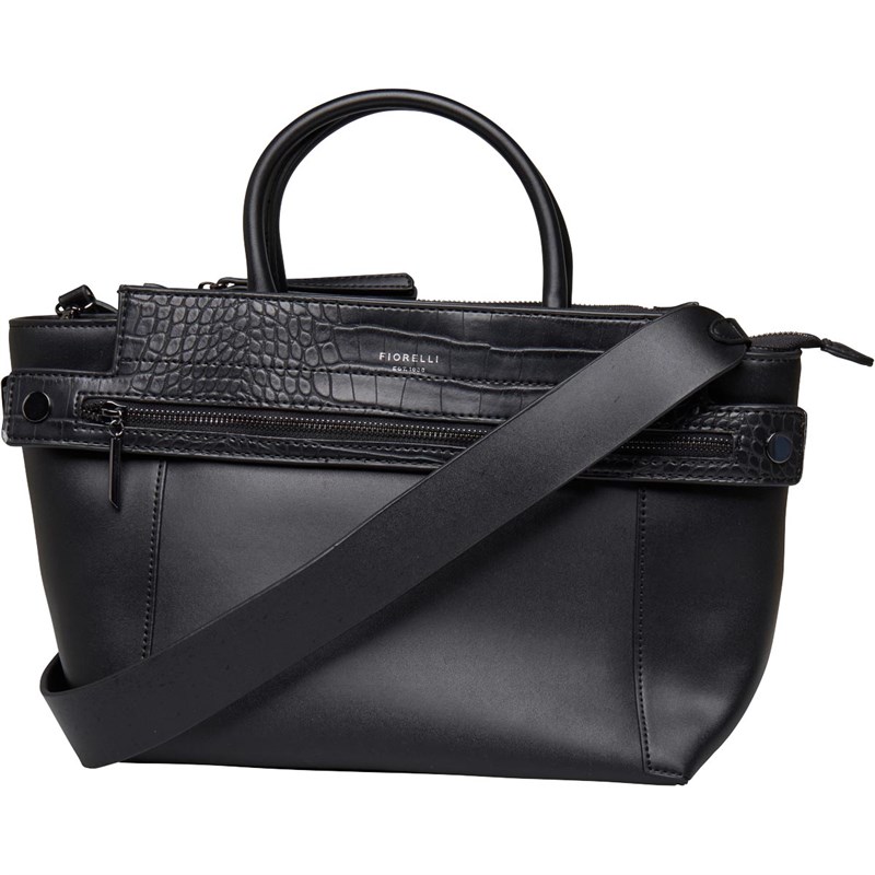 Buy Fiorelli Womens Abbey Large Grab Shoulder Bag Black Croc