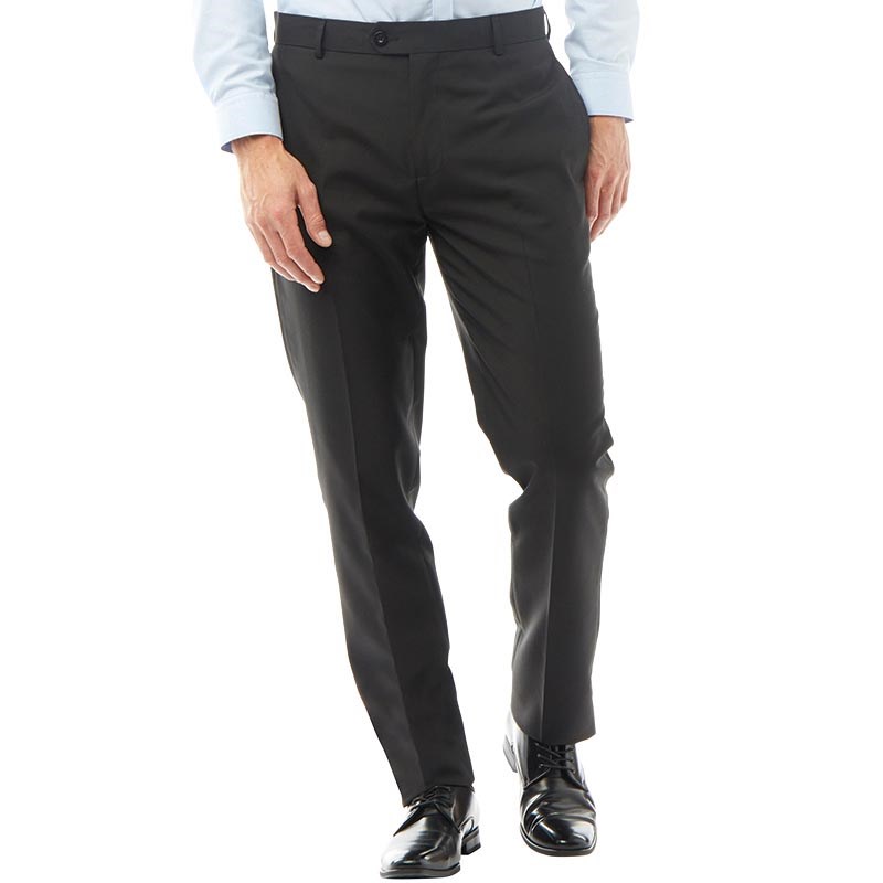 Buy Fluid Mens Slim Fit Formal Trousers Black