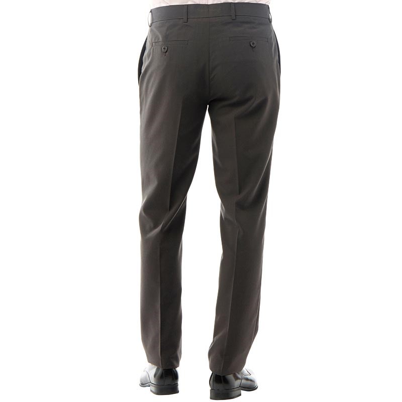 Buy Fluid Mens Slim Fit Formal Trousers Charcoal