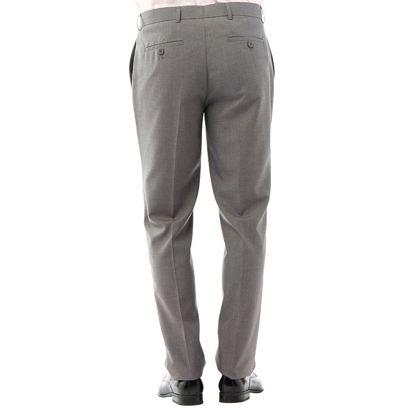 Buy Fluid Mens Slim Fit Formal Trousers Grey