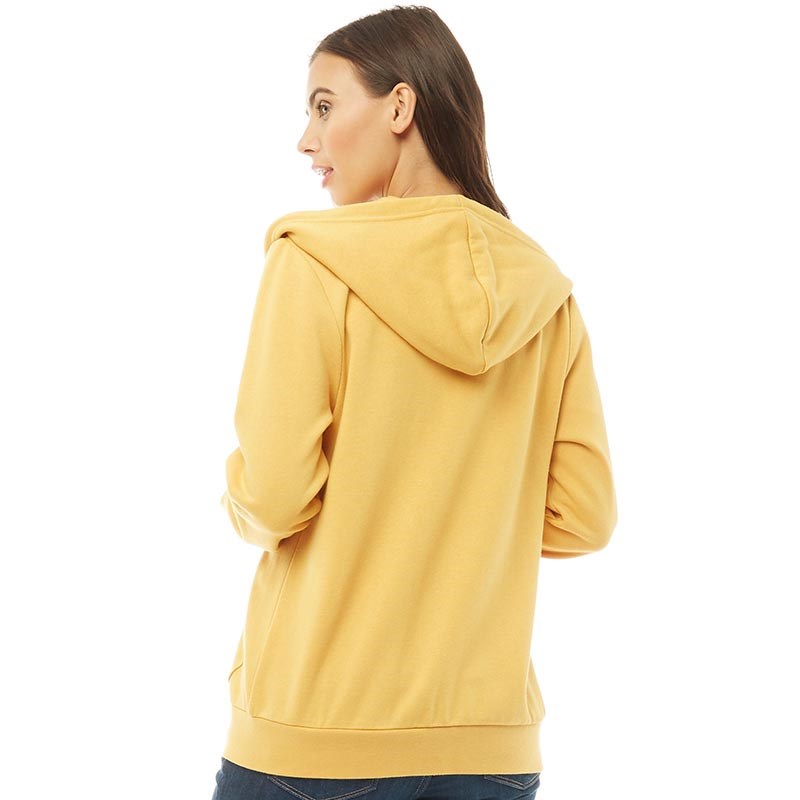 Buy Fluid Womens Zip Through Hoody Mustard