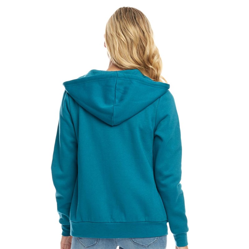 Buy Fluid Womens Zip Through Hoodie Teal