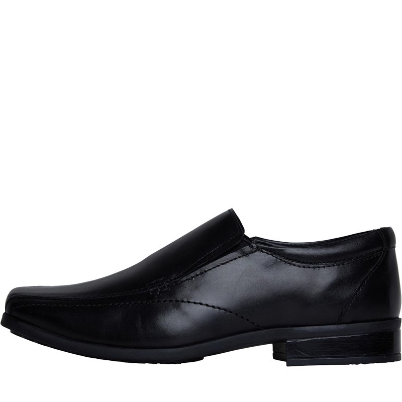 Buy Fluid Junior Boys Classic Leather Slip On Shoes Black