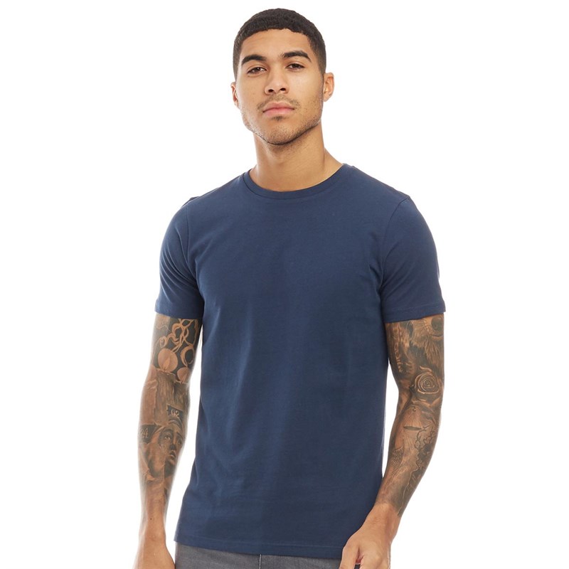 Buy Fluid Mens Crew Neck TShirt Navy
