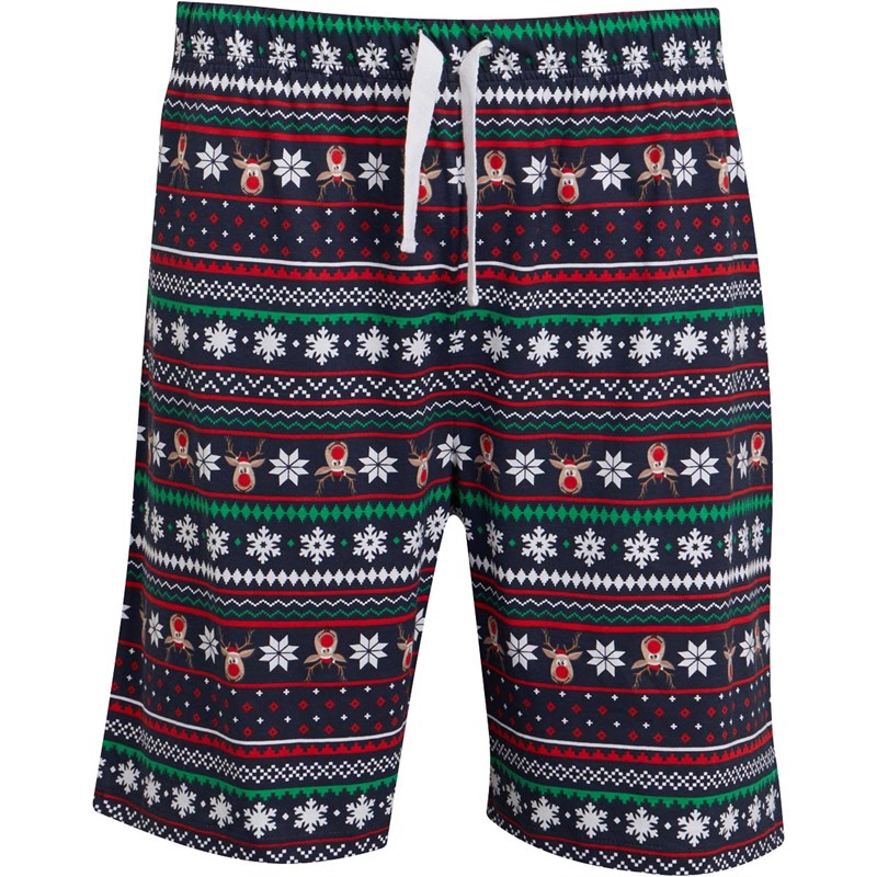 Buy Fluid Mens Christmas Novelty Pyjama Set Navy/Green/Red/White