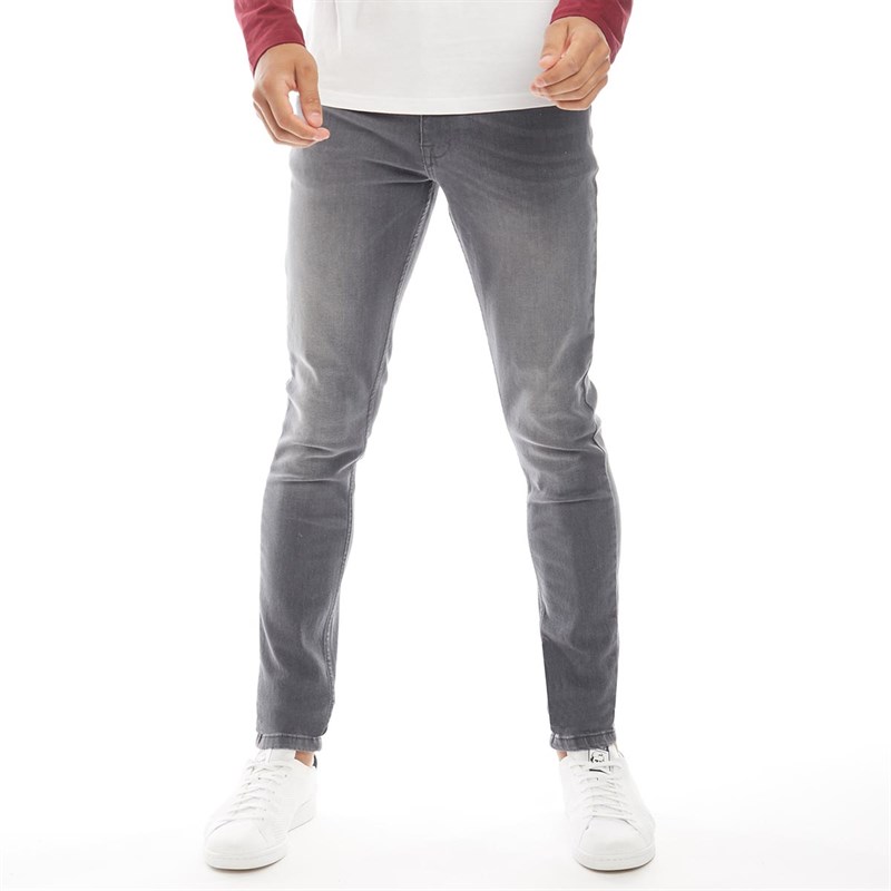 Buy Fluid Mens Stretch Skinny Fit Jeans Grey