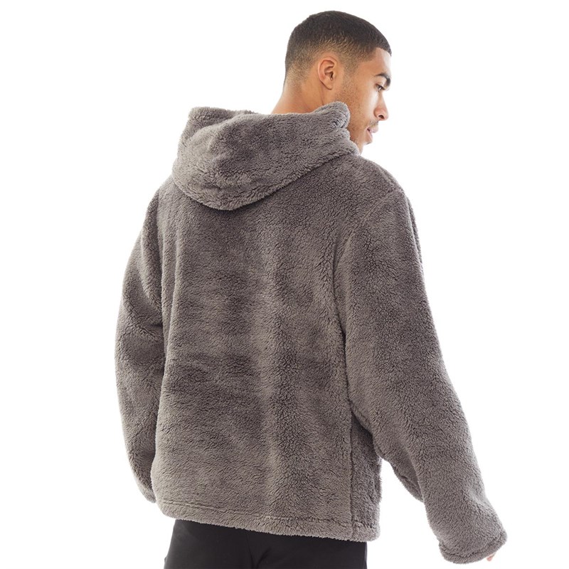 Buy Fluid Mens Hooded Snuggle Top Grey