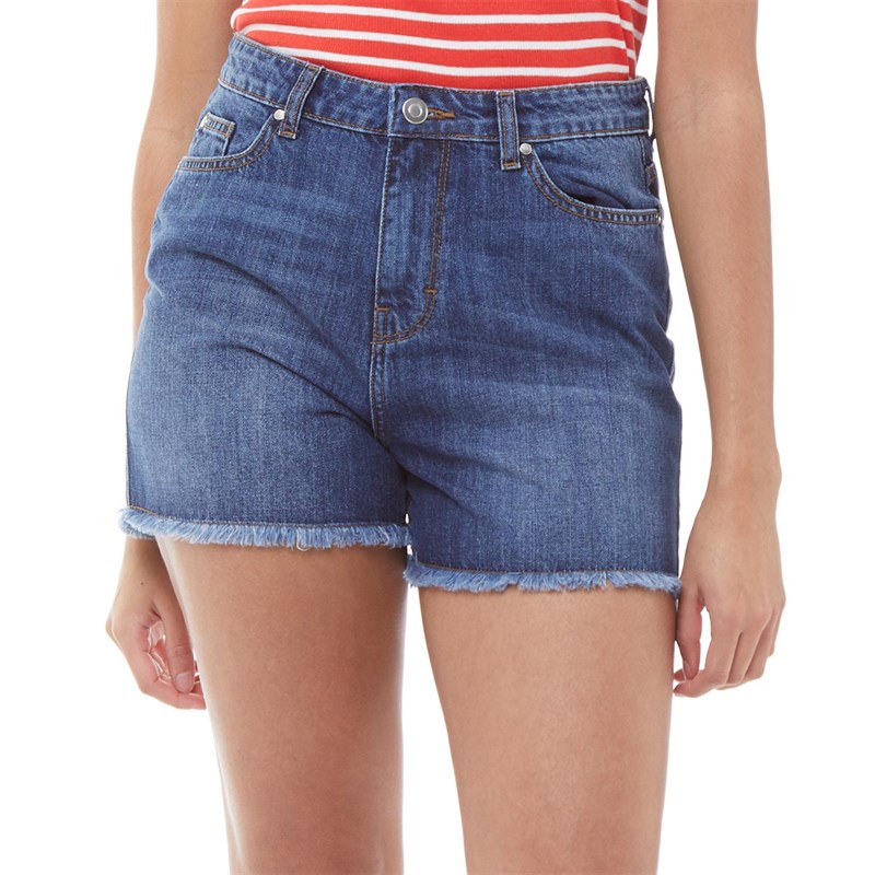 Buy Fluid Womens Denim Shorts Blue Denim