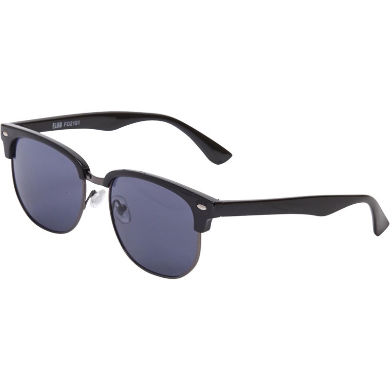 Fluid Herren Clubmaster Sonnenbrille Schwarz