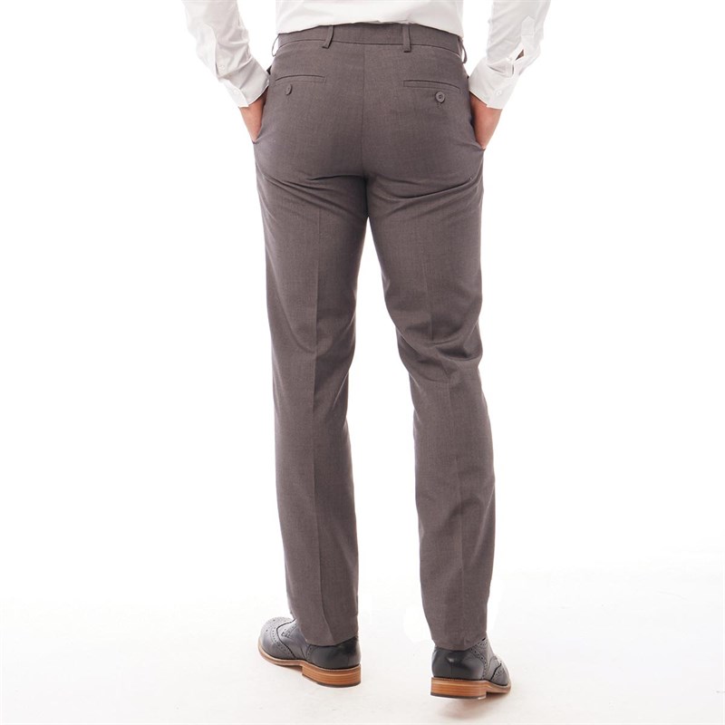 Buy Fluid Mens Slim Fit Trousers Grey