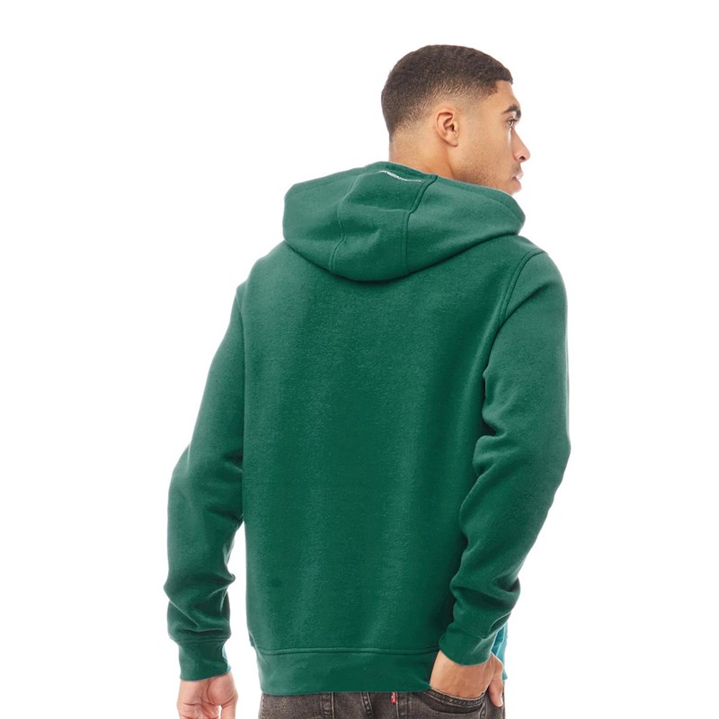 Buy Fluid Mens Cotton/Recycled Polyester Hoodie Teal Green
