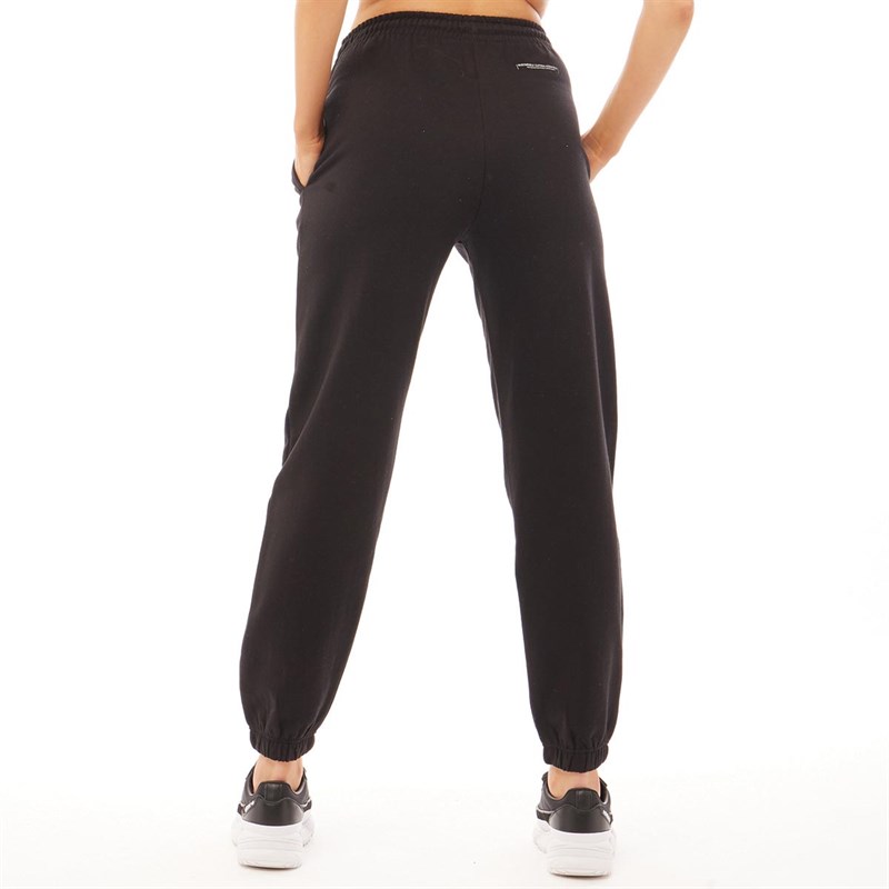 Fluid Damen Cotton / Recycled Polyester Jogginghose Schwarz